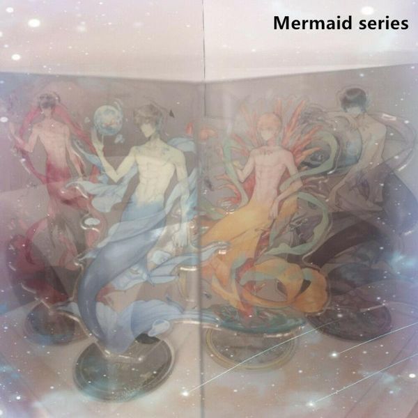 

cosmile new love and producer victor gavin lucien kiro mermaid acrylic stand display limited cosplay gift, Silver