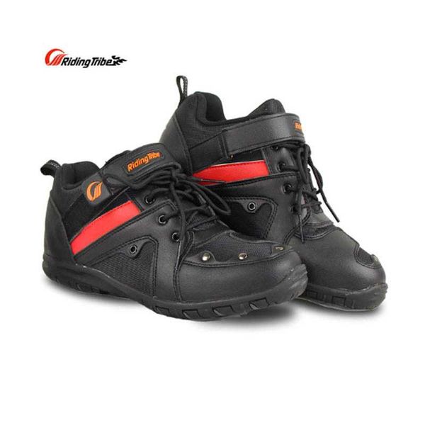 

riding tribe motorcycle riding anti-skid men's shoes protective gear woman off-road racing boots four season wearable a006