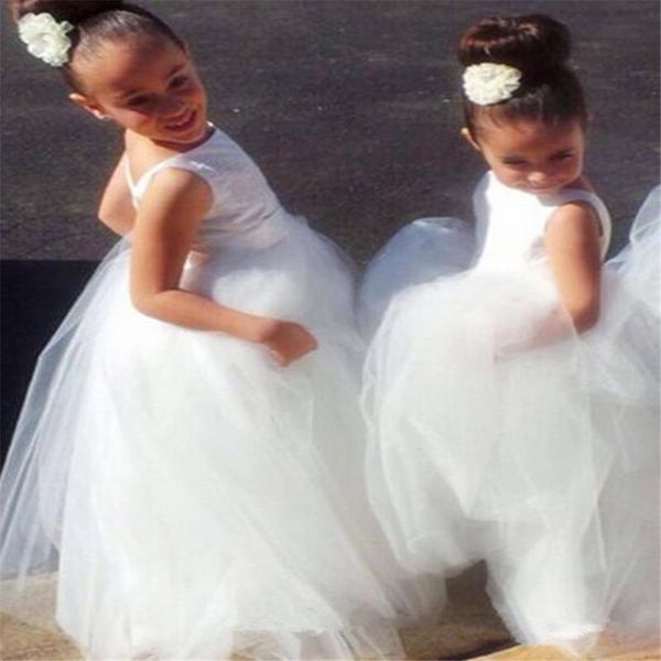 

flower girl dresses formal lace fluffy tulle flowers backless kids for wedding girls princess first holy communion party gowns, Red;yellow