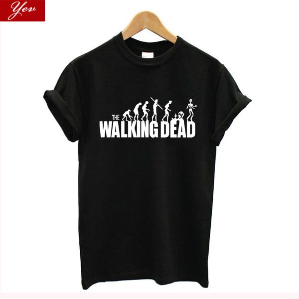 

new 100% cotton t-shirt women vintage streetwear casual tee shirt men/women clothes the walking dead t shirt