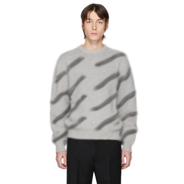 

20fw classic letter embroidery knitting pullover crewneck sweatshirt high end street men women autumn winter sweater hoodies hfymmy064, Black
