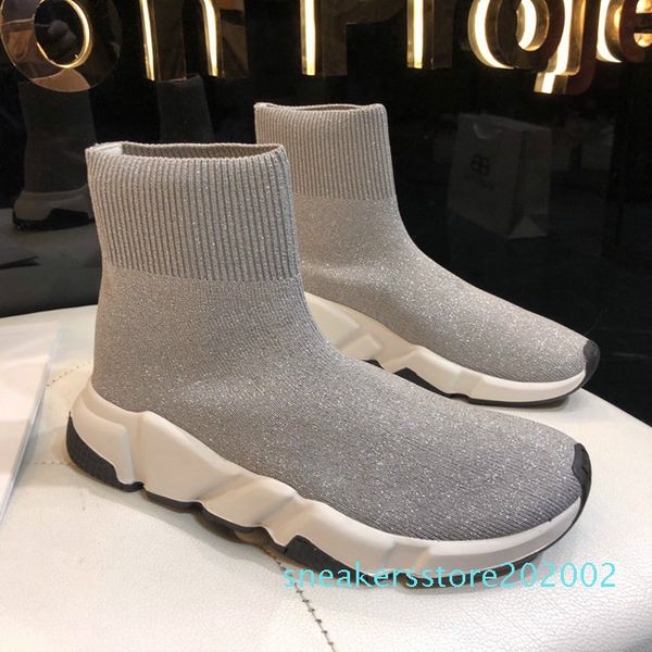 

2019 blue sock shoe men and women casual shoe speed socks race runners slip-on black shoes with box sneakers shipping s02