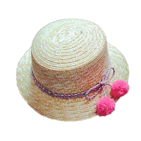 

wholesale sun flat straw hat boater hat girls summer hats for women beach flat panama straw chapeau femme 48-52-54-58cm, Blue;gray