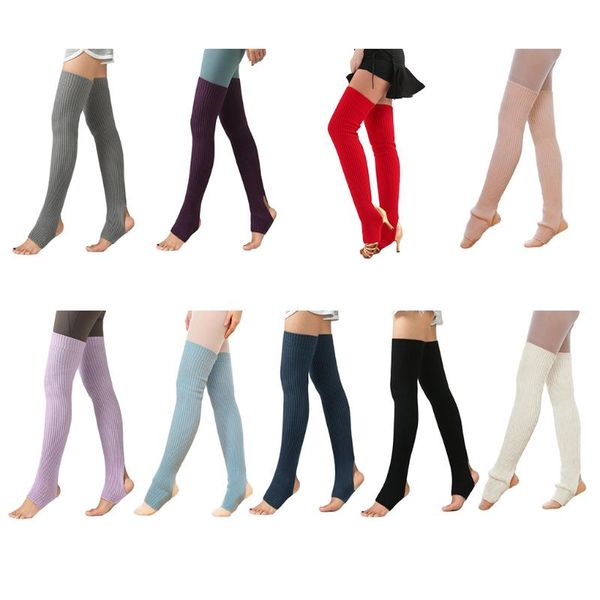 

1 pair women girls stockings long footless stockings winter autumn dance sports ballet, Black;white