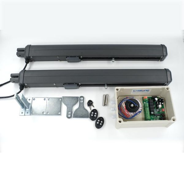 

fingerprint access control ac220v electric linear actuator 500kgs total engine motor system automatic swing gate opener