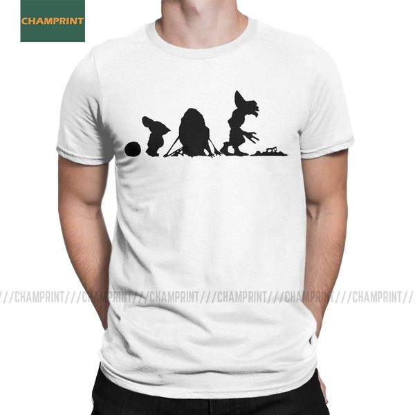 

men t-shirt grevolution gremlins100% cotton tee shirt short sleeve gizmo 80s movie mogwai monster horror retro sci fi t shirt