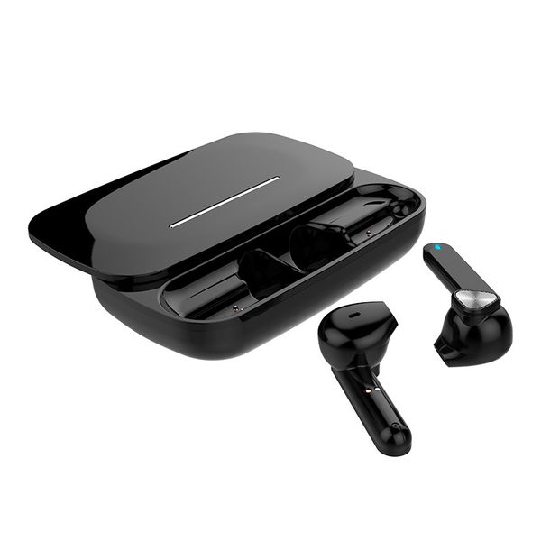 

be36 bluetooth 5.0 earphone touch control auto pairing portable headset half in-ear volume adjust earbud type-c charge case