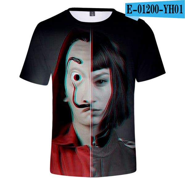 

la casa de papel money heist the house of paper 3d print shirts harajuku graphic harajuku men clothing