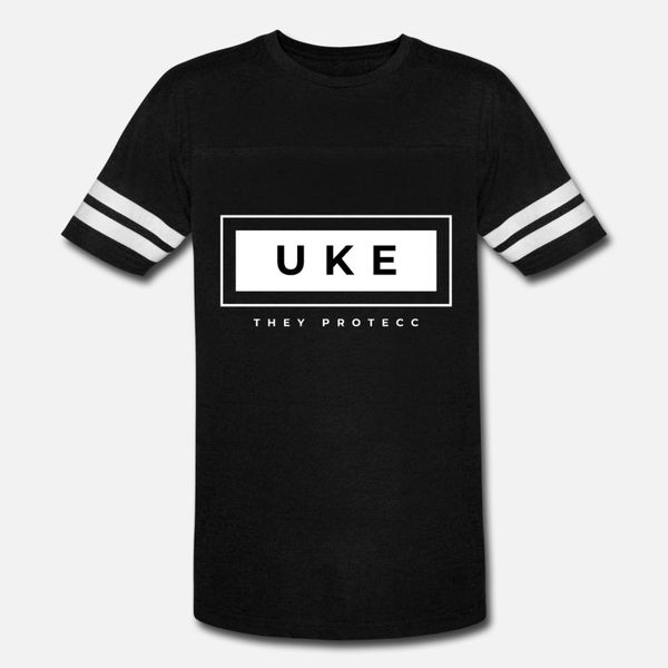 

uke protecc t shirt men designer cotton round neck basic solid crazy authentic spring autumn normal shirt