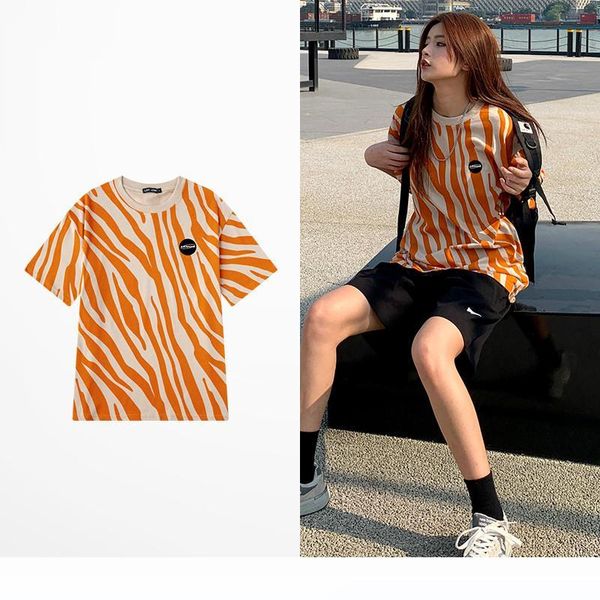 

the new web celebrity summer 2020 t-shirt for female students on instagram is a popular korean version of loose short sleeves, White;black