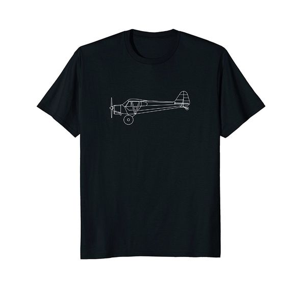 

лучшие моды 3d letters печати мода хлопок супер буш cub: классический самолет pilot t shirt front back футболочку