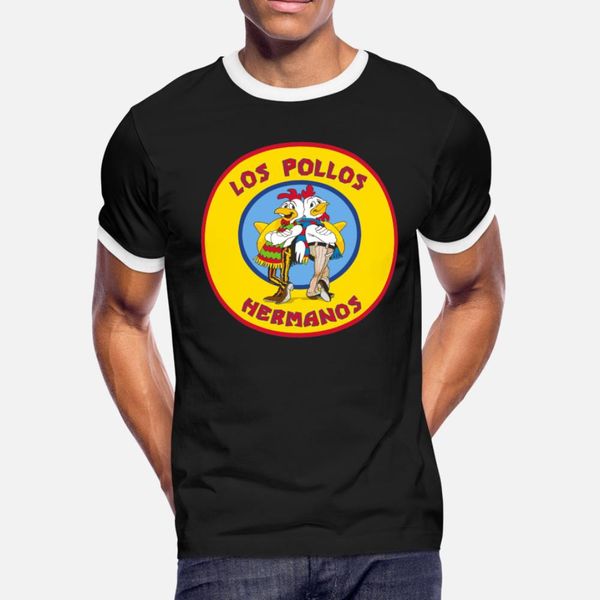 

los pollos hermanos t shirt men graphic tee shirt plus size 3xl standard graphic building spring autumn kawaii shirt