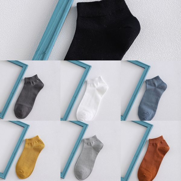 

boat men's comfortable solid color multi-color cotton and summer men's classic socks pure socks cotton q613b, Black