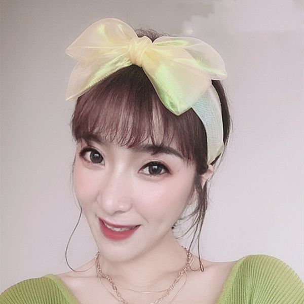 

hair accessories fashion women bow headband simple cute candy solid color wide-brimmed hairband girl band headwear