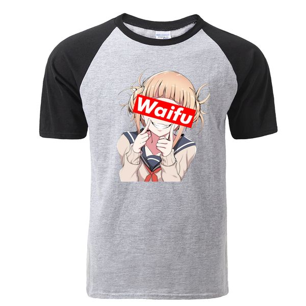 

мужская мода аниме tshirt waifu красивая девушка забавный японский kawaii печать tshirt 2019 лето 100% хлопок shortsleeve тенниска