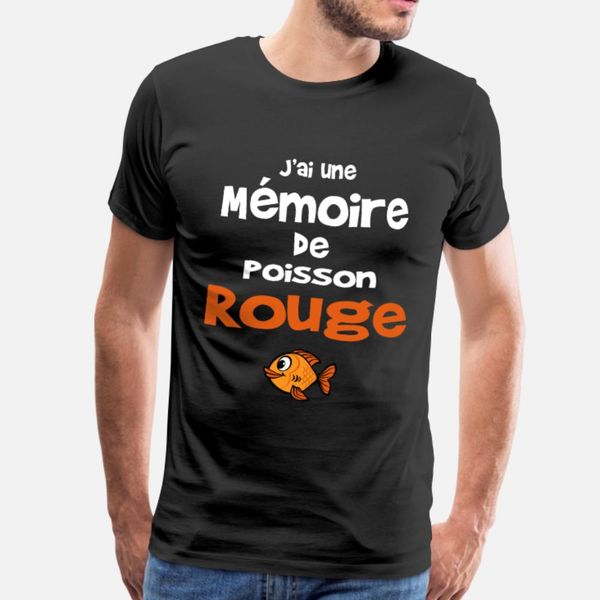 

mÃ©moire de poisson rouge cadeau humour t shirt men character short sleeve crew neck novelty gift funny spring unique shirt