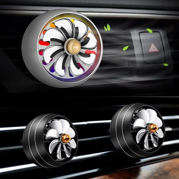 

new air freshener auto outlet perfume fresh vent aromatherapy fragrance led atmosphere light car perfume diffuser clip