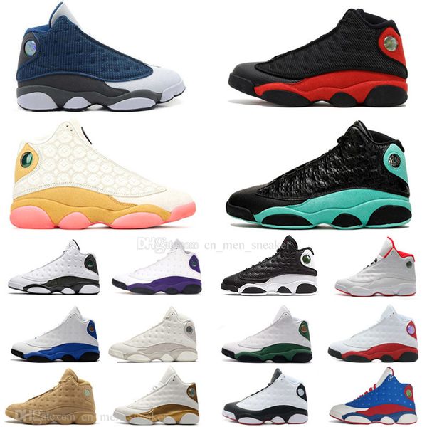 

2020 new 13 13s flints bred cny men basketball shoes hyper royal captain america chicago court purple lakers mens sports designer sneakers, White;red