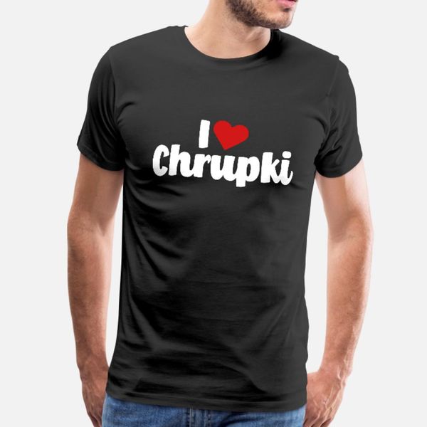 

i love chrupki польша еды закусочная puffcorn polska тенниска мужчины customize майка евро размер s-3xl джентльмены графический комфортное л