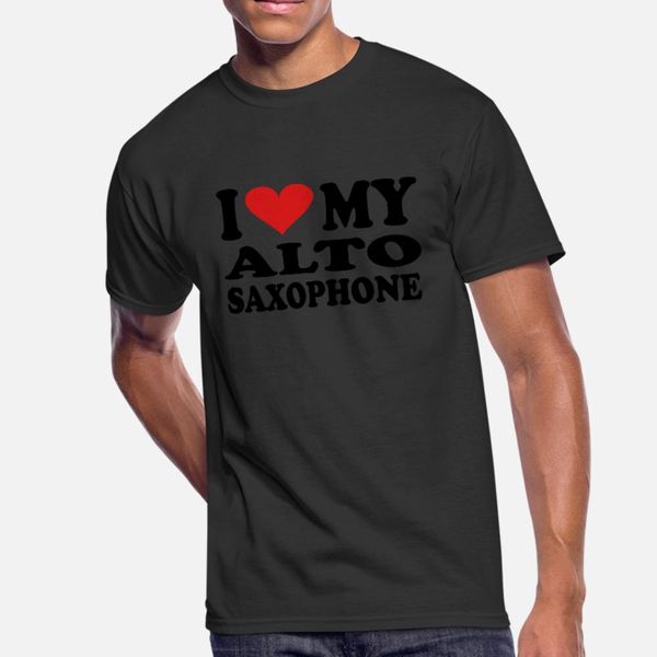 

i love my альт саксофона тенниска мужчин дизайнерские 100% хлопок s-xxxl нормальный подарков смешной лето trend рубашку