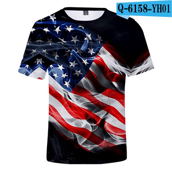 

skull eagle usa national flag 3d print shirts oversized humor funny men clothing