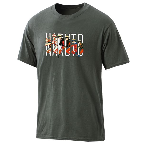 

mens short sleeve naruto 100% cotton t-shirts 2020 fashion streetwear clothing summer harajuku male leisure casual homme