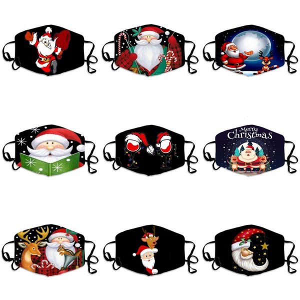 

classi blue masks designer printed face mask with elastic ear loop breathable blocking anti dust mask#322, Black