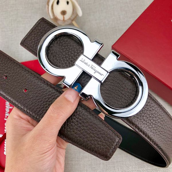 

Designer Professional Handmade Leather Cow Belt Buckle Brand Belt Man Woman High Quality New Man Belt Free Shipping With Box 2073110B