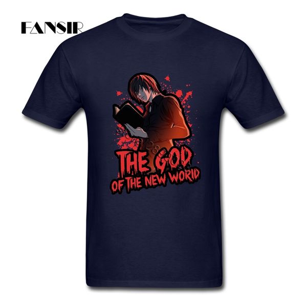 

print tee shirt men's custom cotton short sleeve light yagami death note team clothes men t-shirt