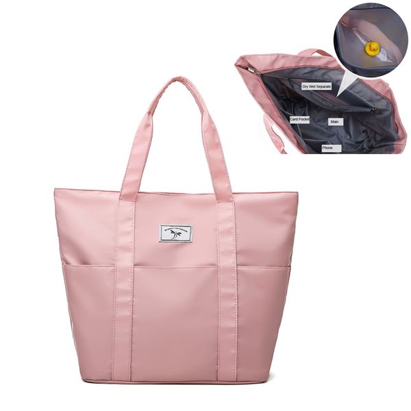 

outdoor bags woman dry wet separate handbag waterproof nylon gym fitness bag large capacity luggage tote shoulder travel duffel blaso gymtas