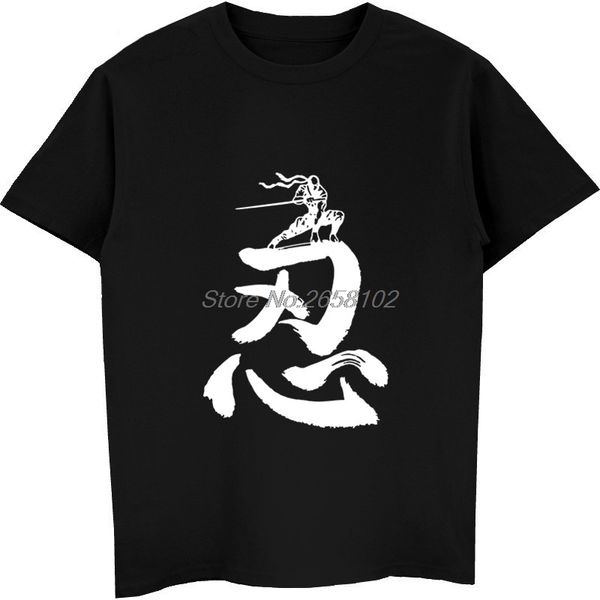 

cool ninja new designer kanji print mans t shirt japan style character short-sleeves cotton tee shirt hip hop harajuku