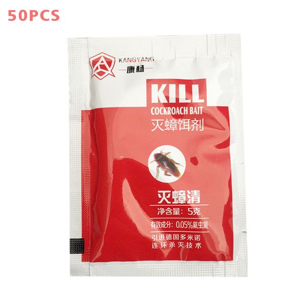 

50pcs roach insecticide cockroach killing bait powder pest control insect reject
