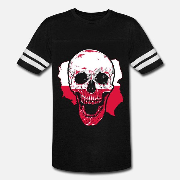 

poland skull t shirt men create tee shirt s-xxxl gift comfortable summer style family shirt