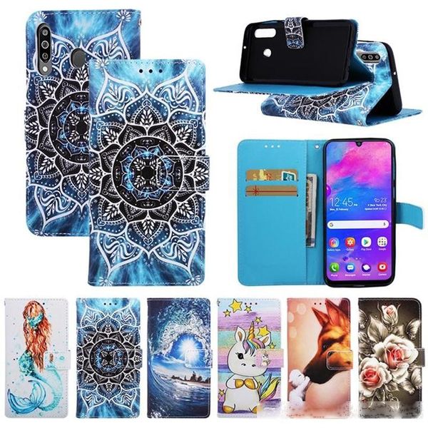 

cartoon wallet flower cat panda butterfly leather case for samsung note10 plus a51 a71 a20 a30 a40 a50 a60 a70 a80 a90 a10s a20s s8 s9 plus