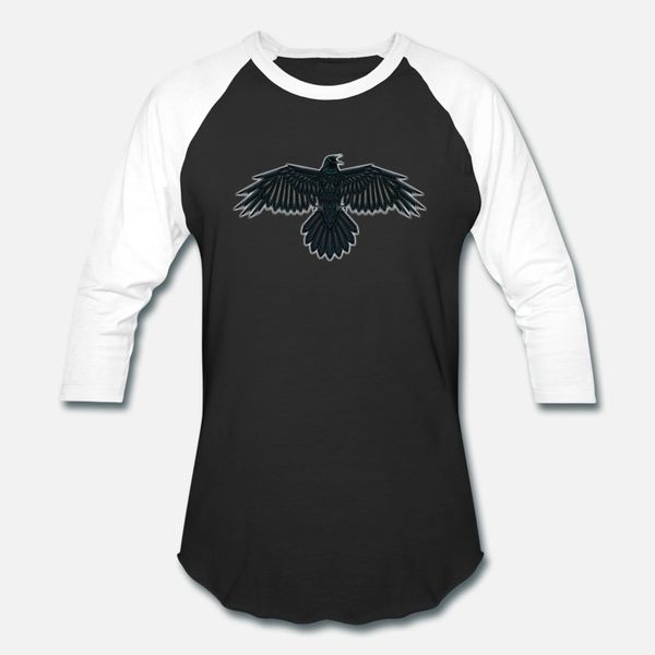 

crow or raven mock beads t shirt men character 100% cotton s-xxxl letters anti-wrinkle new style spring autumn slim shirt