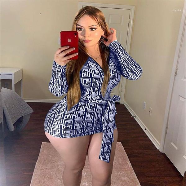 

dresses printed slim long sleeve women dresses fashion v neck autumn ladies dresses designer women, Black;gray