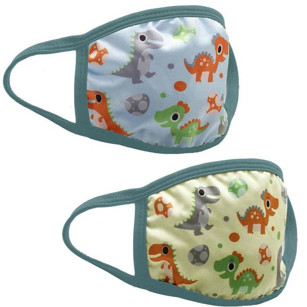 

washable face masks 2-6 kids masks pure cotton breathable baby kid dustproof cotton washable soft printed dinosaur with filter masks