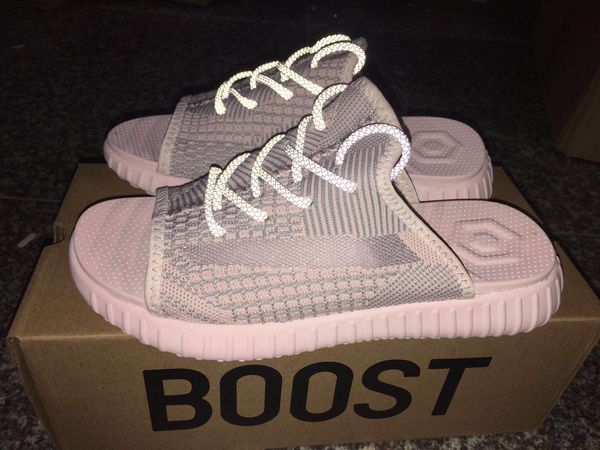 

kanye designer shoes rubber slide men slipper gear bottoms fashion luxury designer women shoes mesh beach sport slipper us5-11, Black