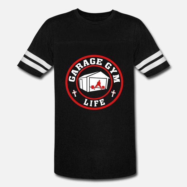

garage gym life logo men's t shirt men character cotton s-3xl clothing anti-wrinkle new fashion summer style slim shirt