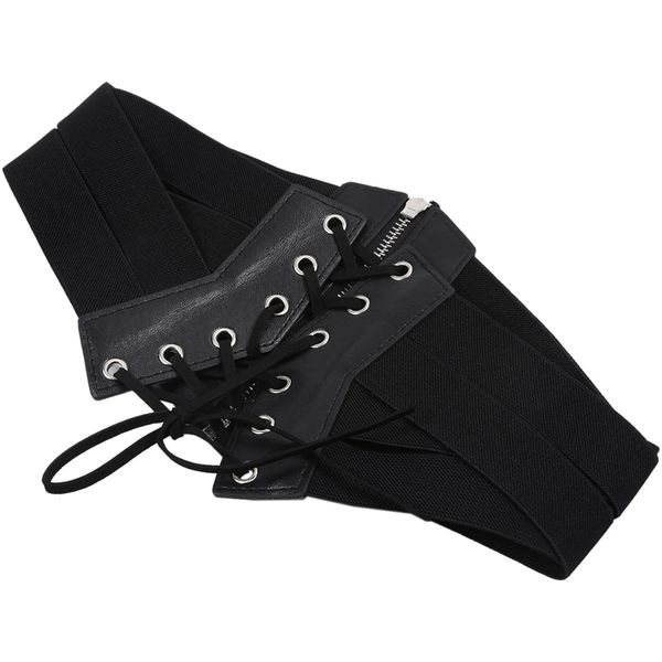 

женская мода упругие stretch широкополосные корсет пояс, Black;brown
