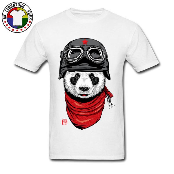 

panda rider car styling t-shirt список new bbq тенниска смешные интересные изображения мальчик tshirt черный белый мода тройников streetwear
