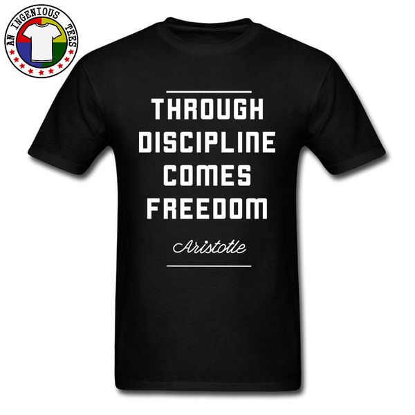 

title typeface tshirt discipline brings om custom shirt short sleeve round collar good quality tee shirts t shirt