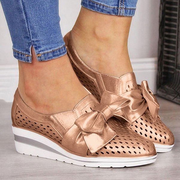 

bow women flats platform shoes woman loafers fashion women's slip on shallow pu casual shoes zapatos de mujer 2020, Black