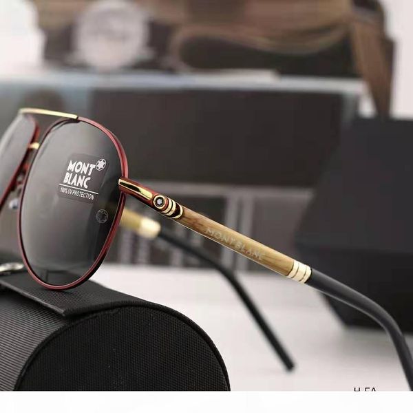 

with box luxury-classic pilot sunglasses designer brand mens womens sun glasses eyewear metal glass lenses, White;black