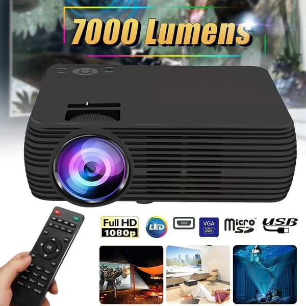 

2020 new x5 lcd projector support 1080p hd multimedia home cinema smart home theater led projector hdmi vga av sd usb