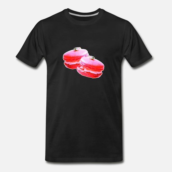 

pink macaroons cute macaroons french cookie t shirt men print short sleeve size s-3xl standard gift fashion spring autumn standard shirt