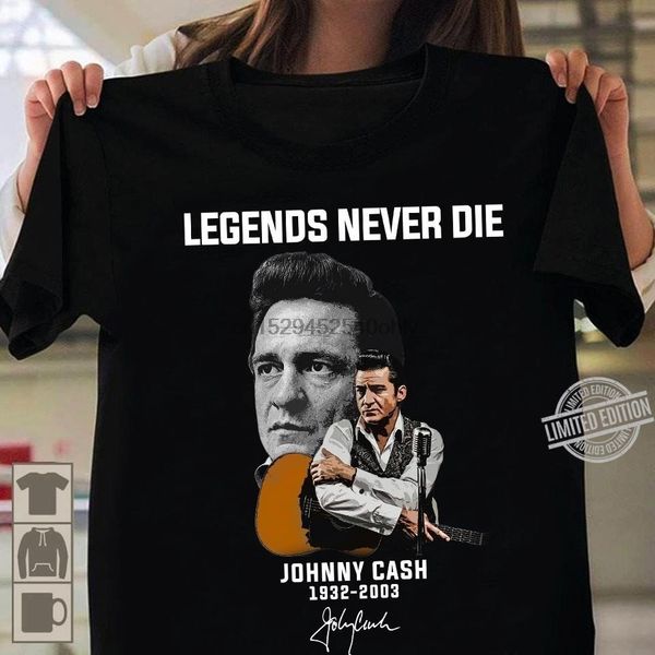 

official johnny cash 1932-2003 legends never die signature shirt