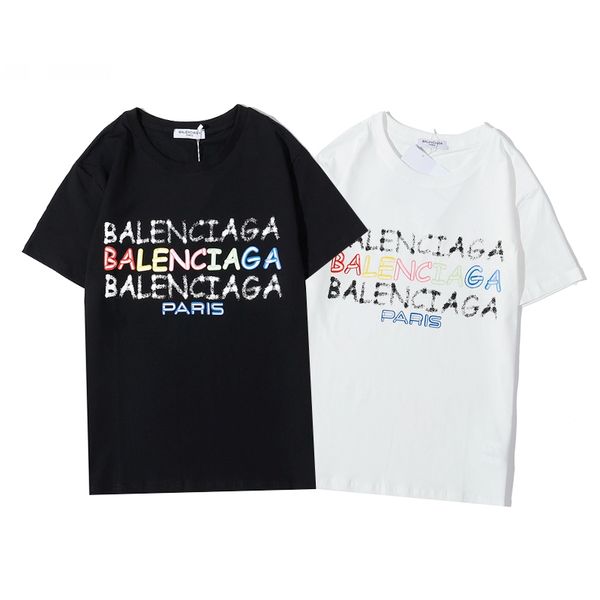 

20ss mens t shirt hip hop mens designer t shirts men women summer paris short sleeve tees b57, White;black