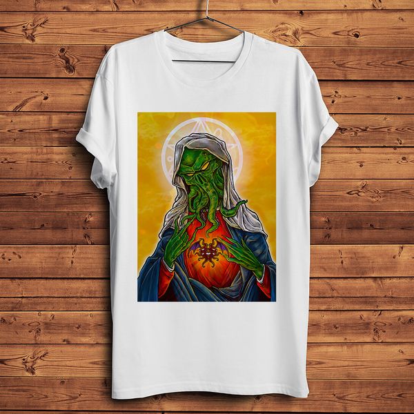 

blessed virgin mary cthulhu imperator funny anime t-shirt homme short sleeve casual t shirt men tshirt streetwear