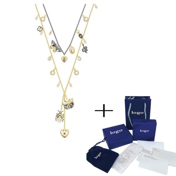 

mina bear 2020 new madnetic necklace multicolor mixed ladies fashion original fashion luxury jewelry 5416699, Silver